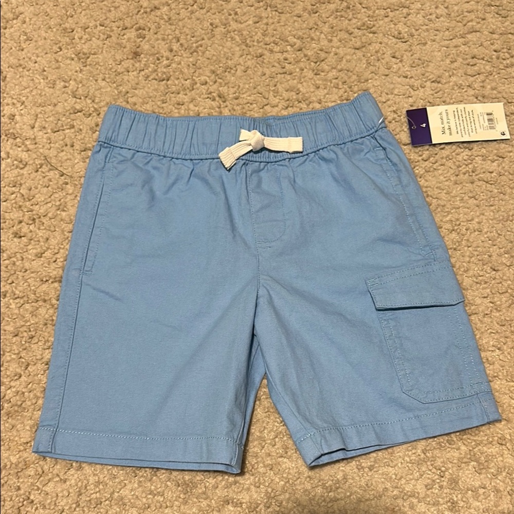 Kids Blue Cargo Shorts